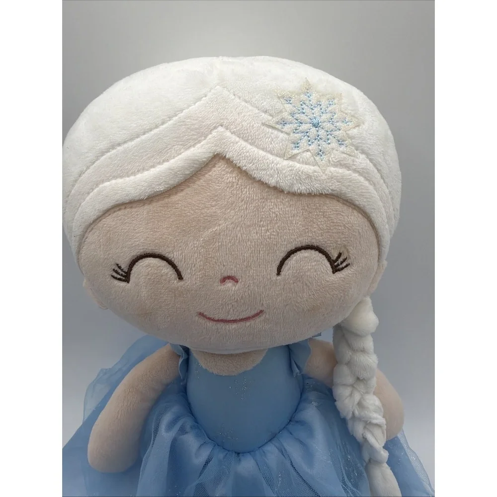 Gloveleya Frozen Inspired Princess Plush Doll Blue Braided Hair